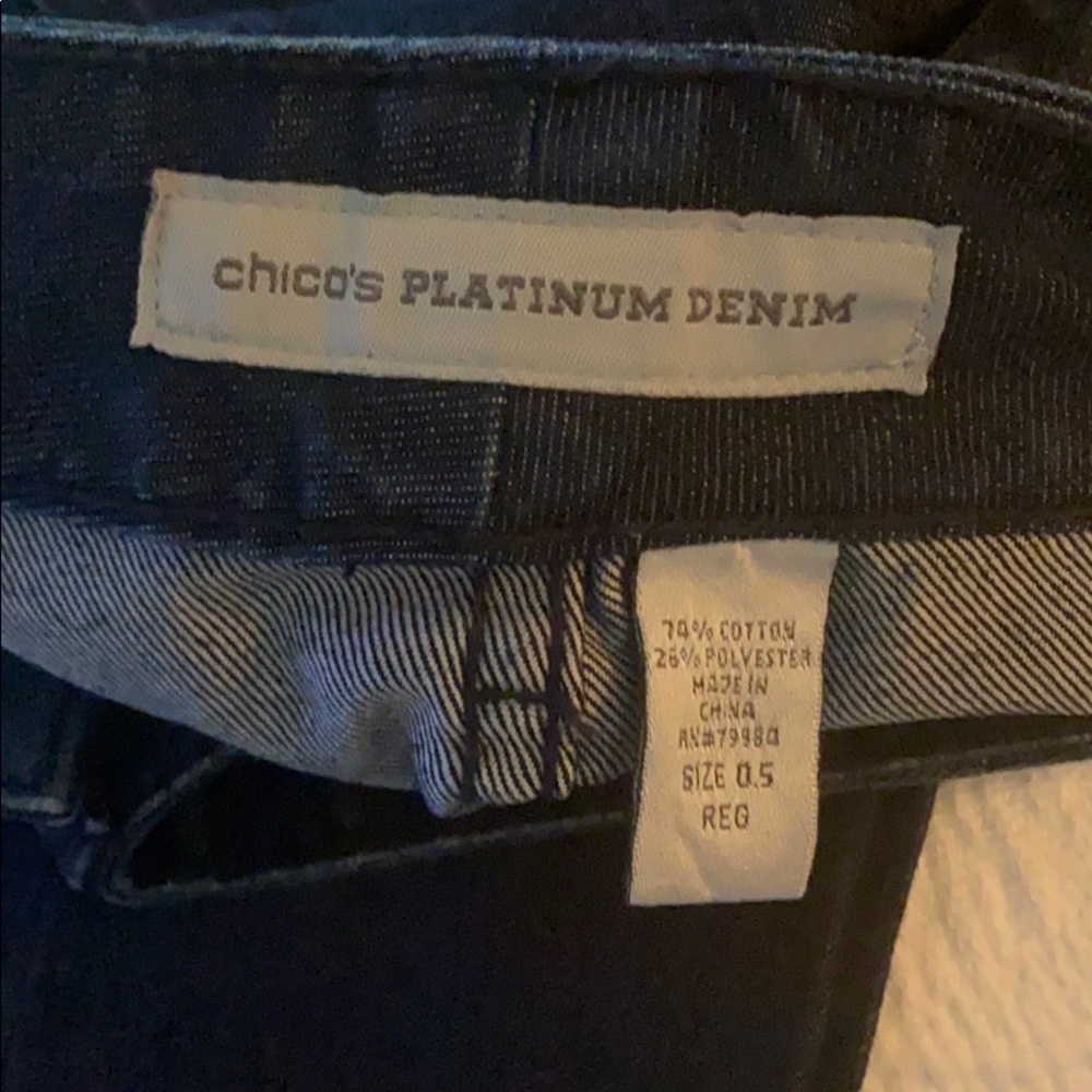 Chicos Platinum Denim Jeans